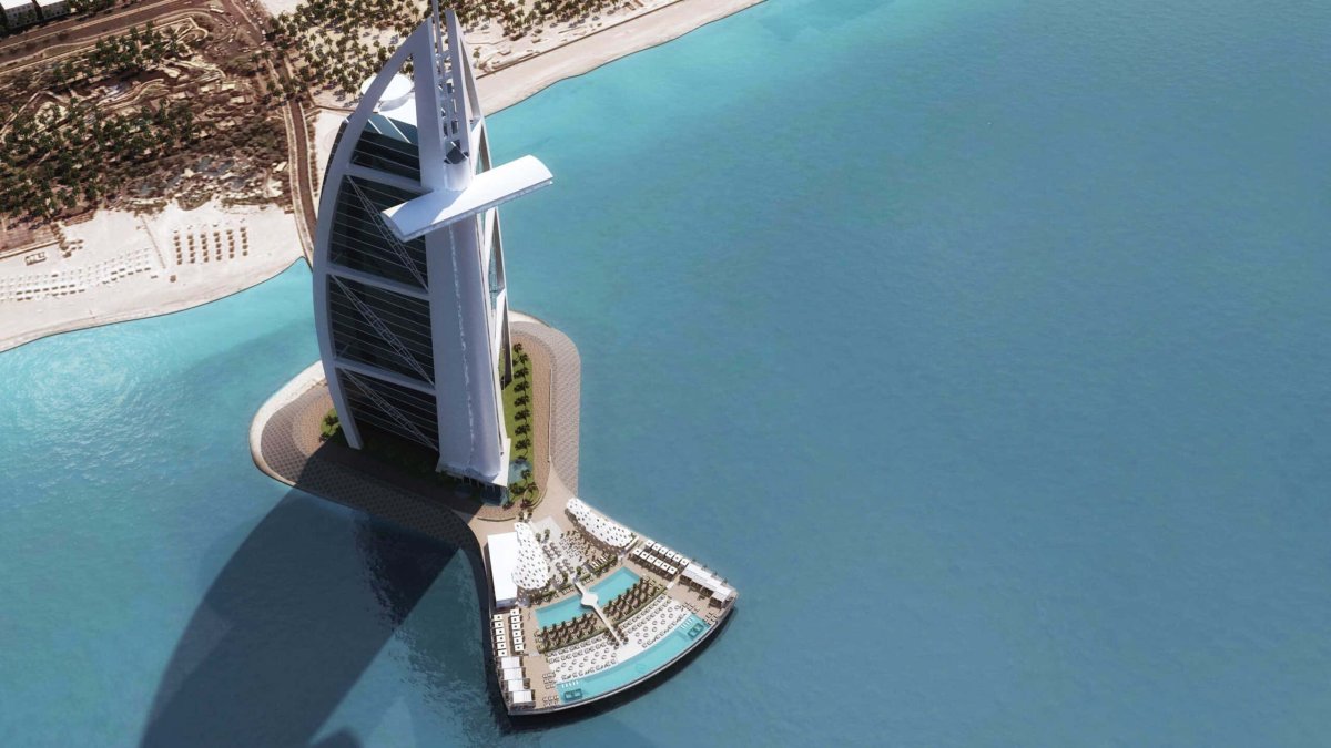 Отель в Дубае Burj al arab Jumeirah бассейн