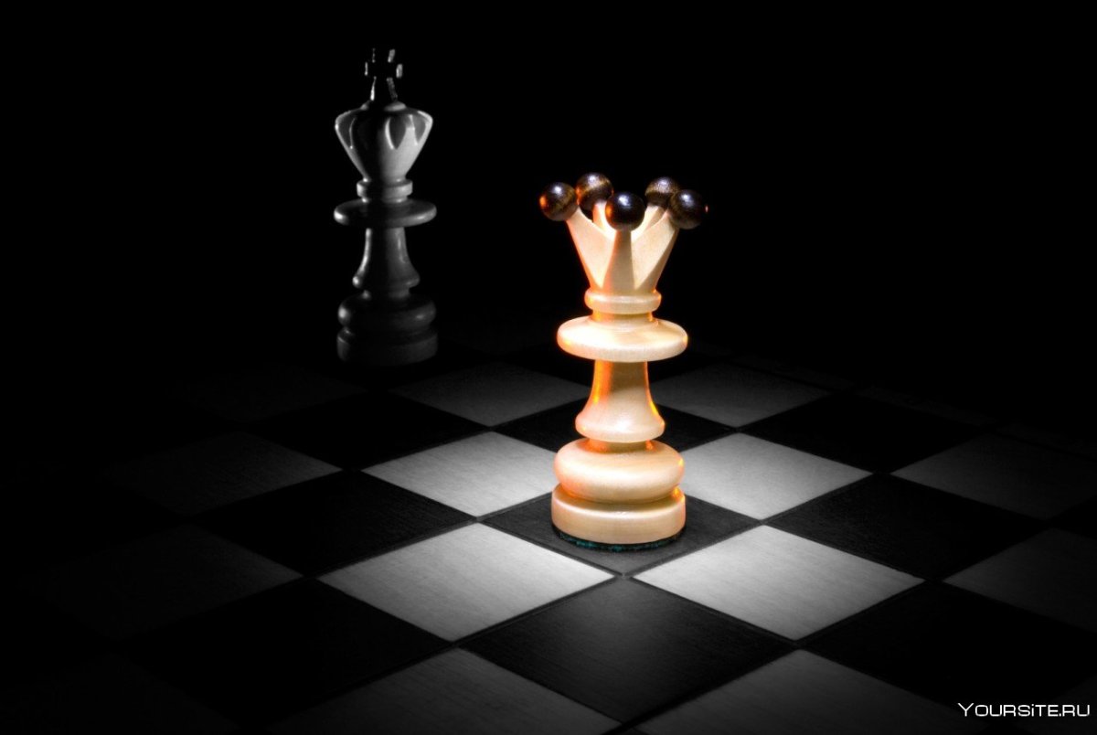 Шахматная доска Король и Королева
