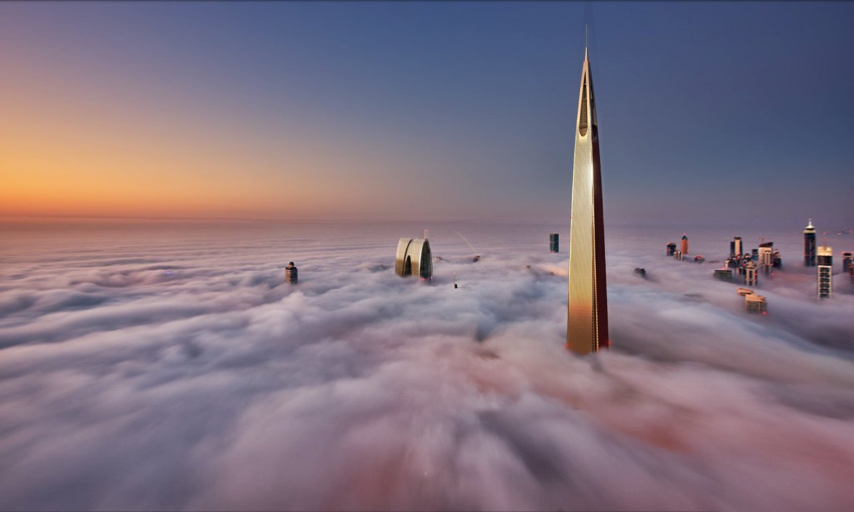 Бурдж Халифа туман