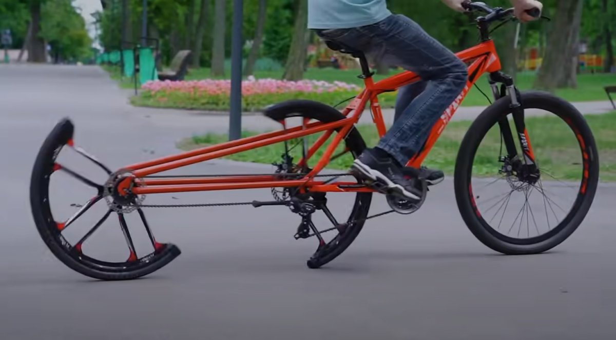 Велосипед с половиной колеса
