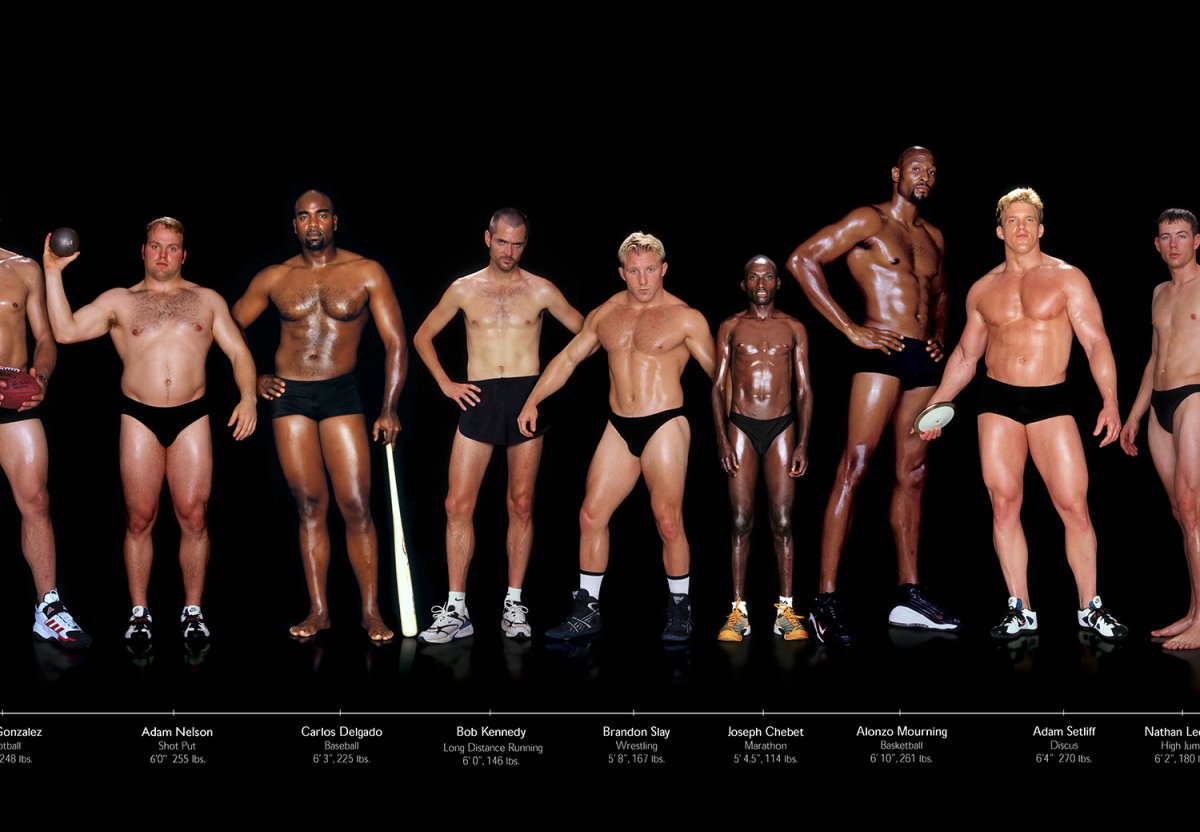 Телосложение разных спортсменов