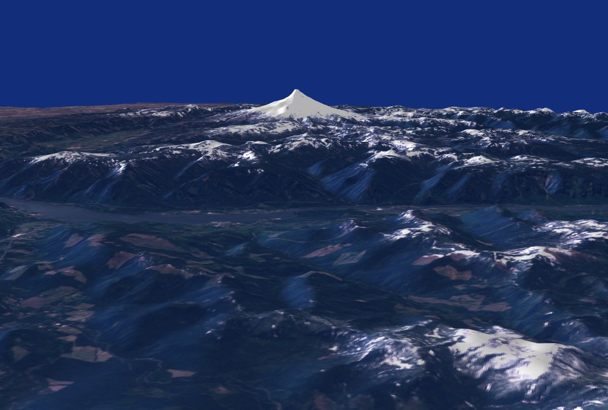 Гора Джомолунгма из космоса