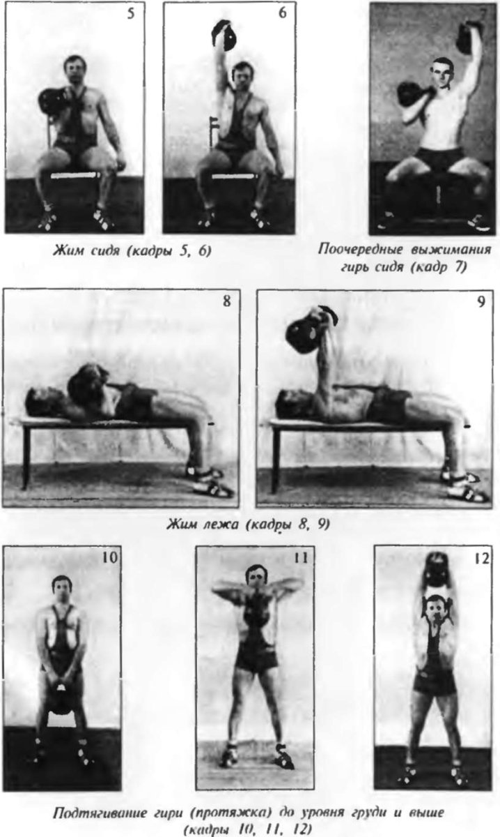 Изометрические упражнения с гирей