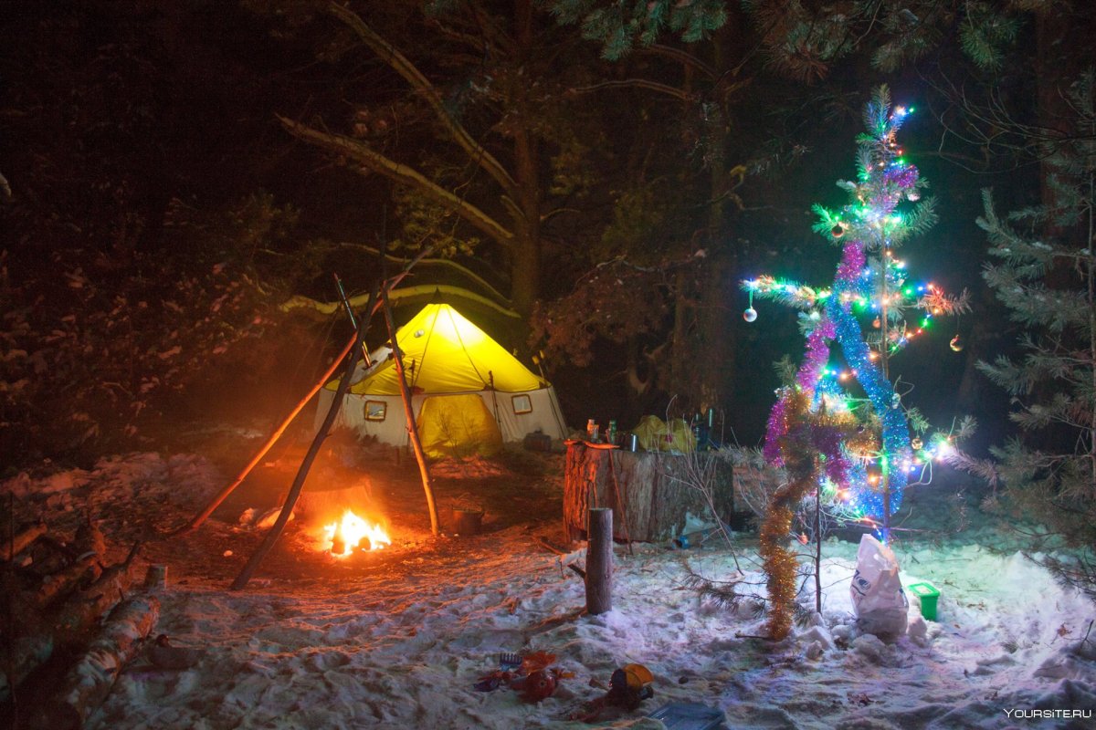 Новогодняя палатка
