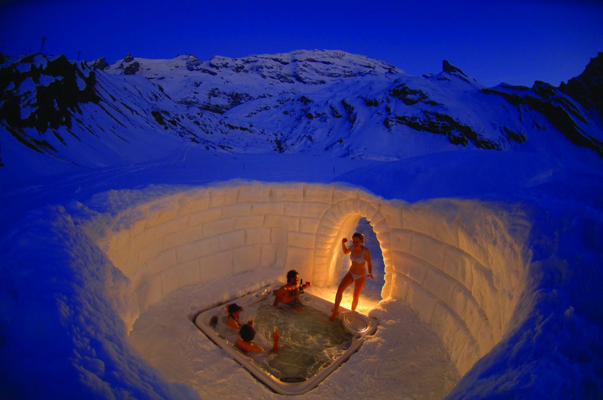 Iglu-Dorf в Швейцарии