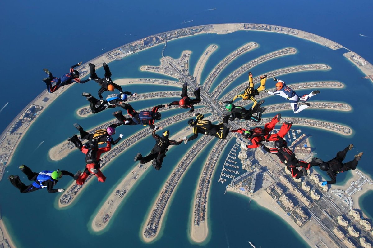 Skydive Dubai Пальма