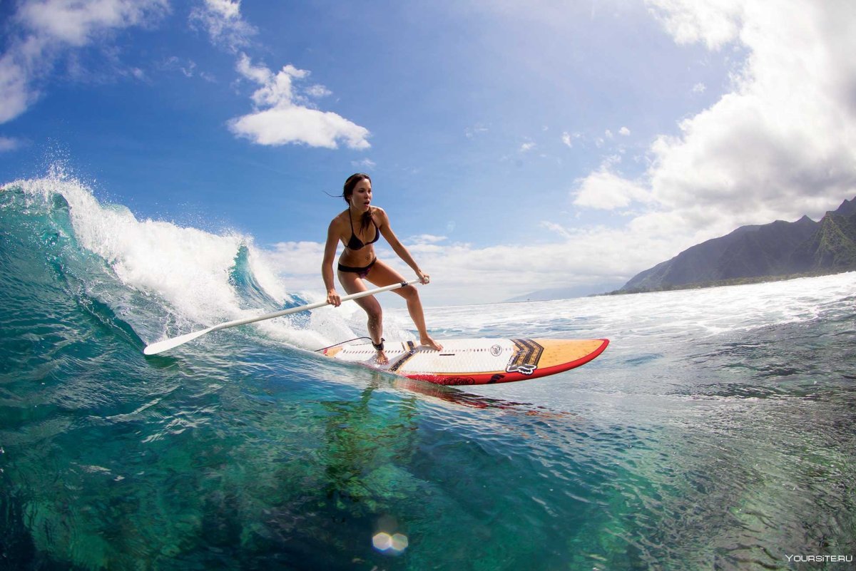 Бали серфинг девушки