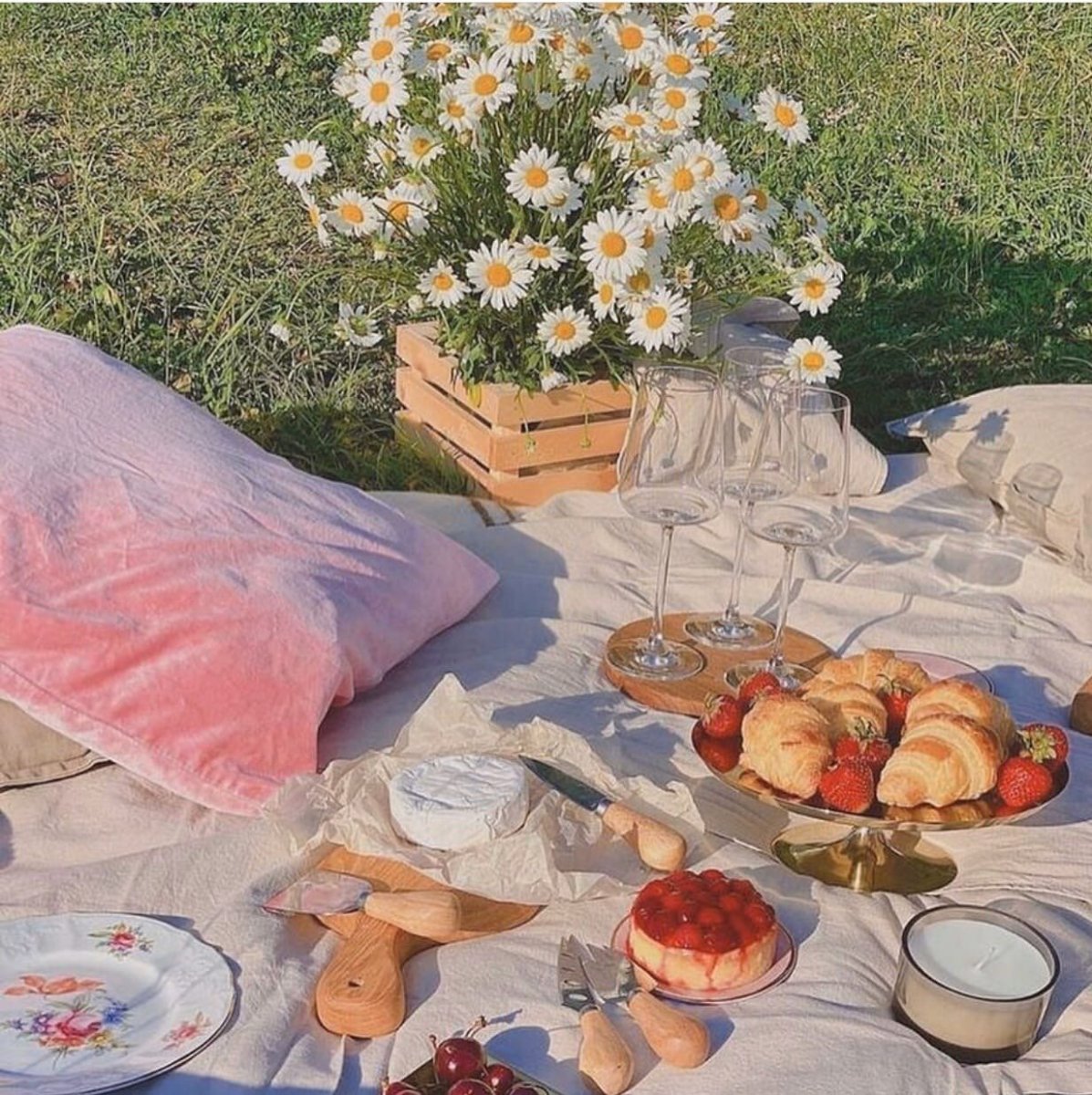Cottage Core aesthetic пикник