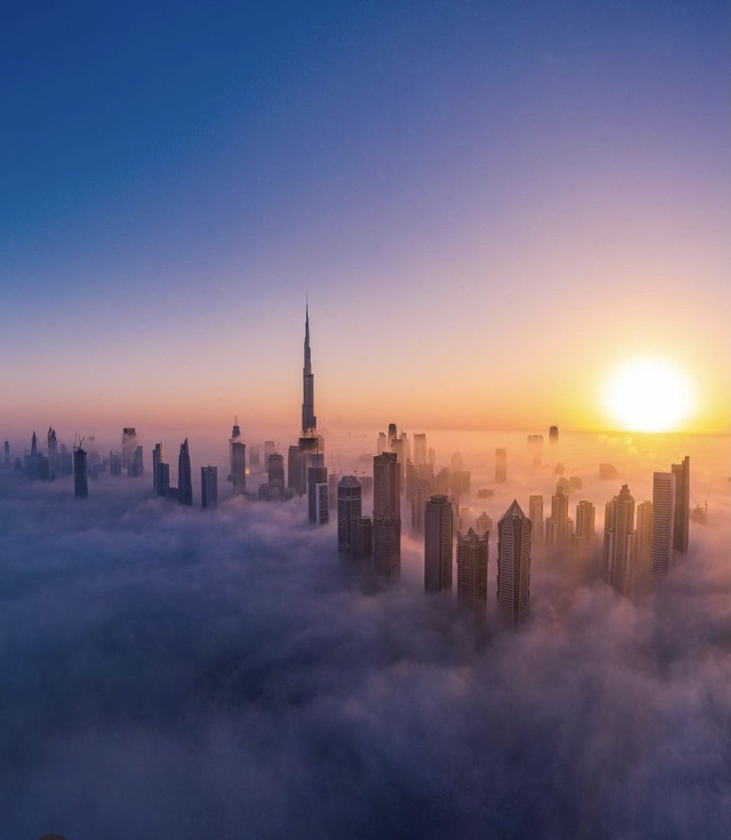 Красивые картинки Дубай рассвет