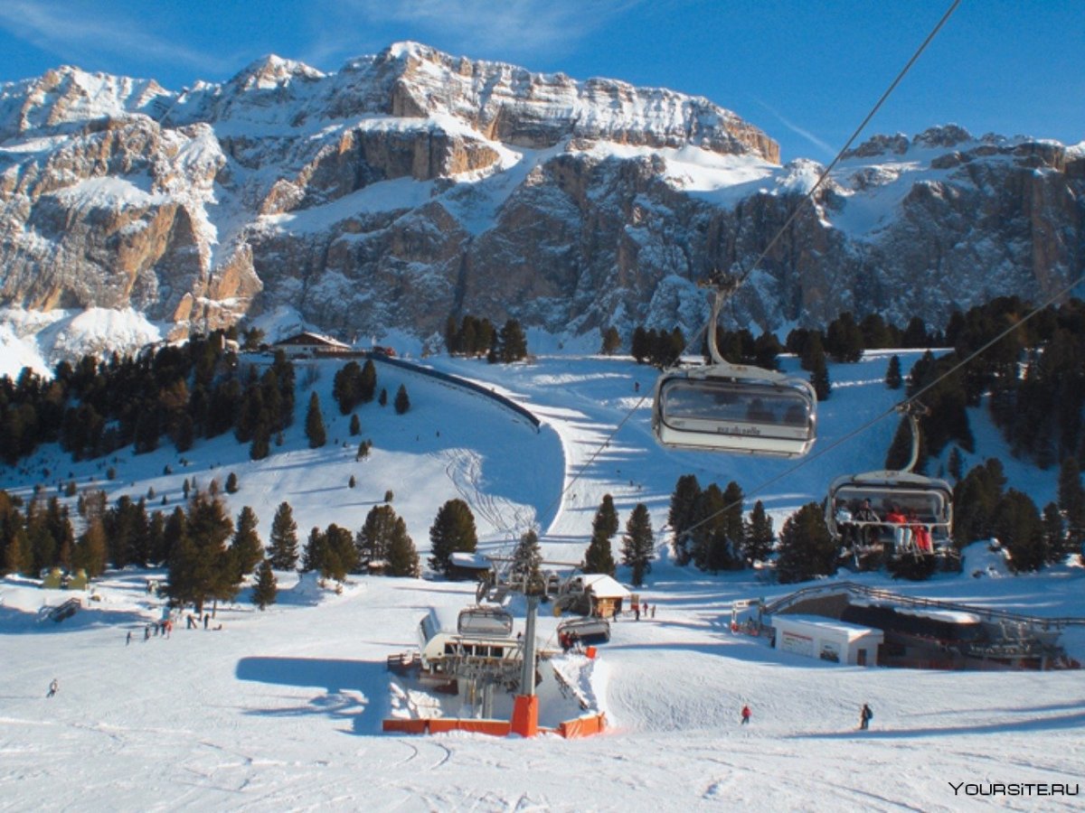 Валь Гардена горнолыжный курорт в Италии