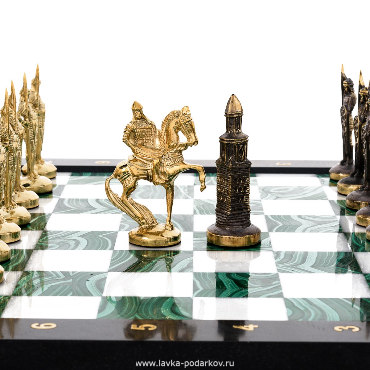 Шахматы из кварца с бронзовыми фигурками