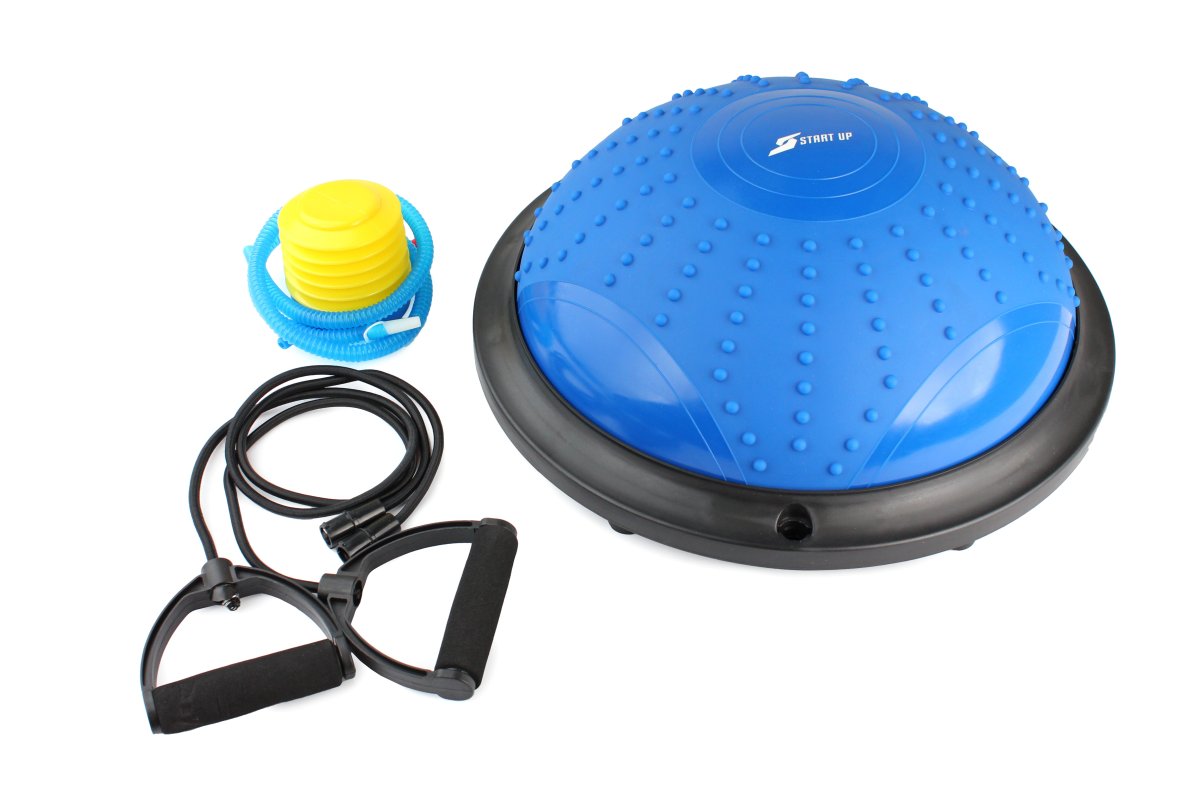 Полусфера гимнастическая Bosu с эспандерами nt40283 ø 46 см