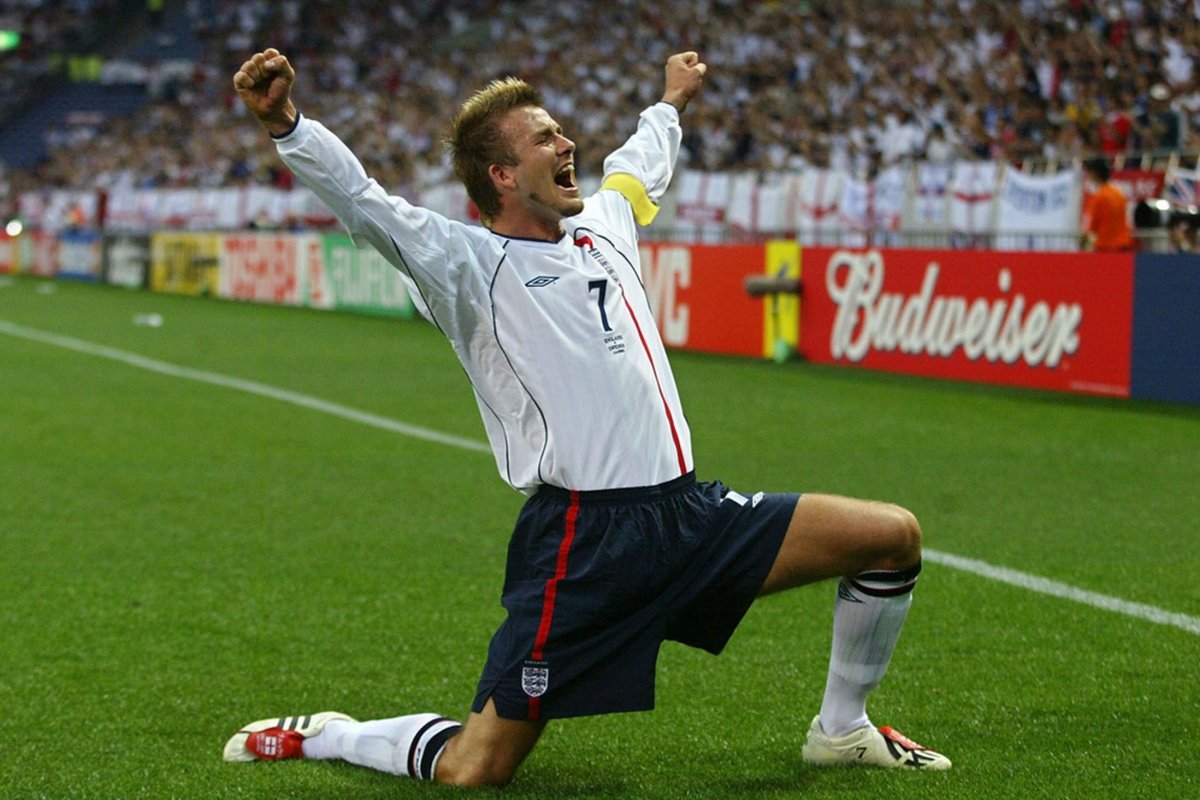Дэвид Бекхэм сборная Англии 2002