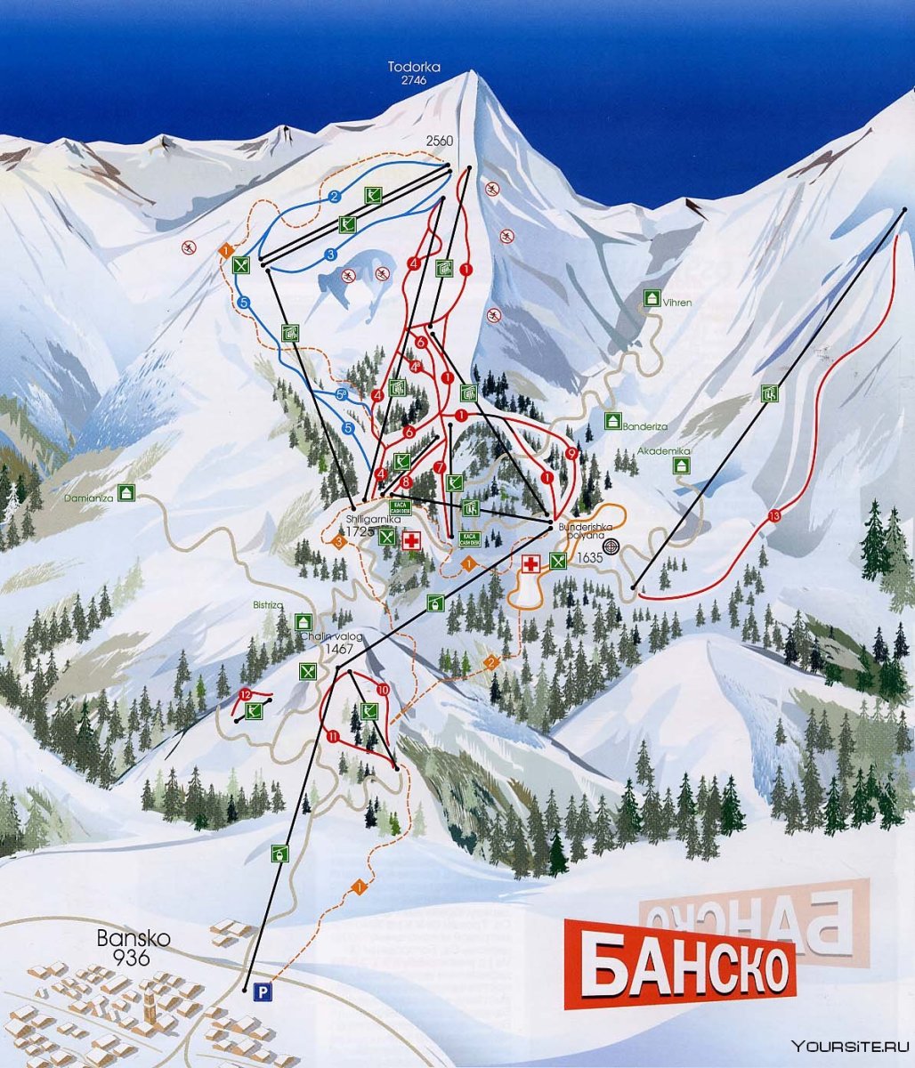 Болгария Банско горнолыжка