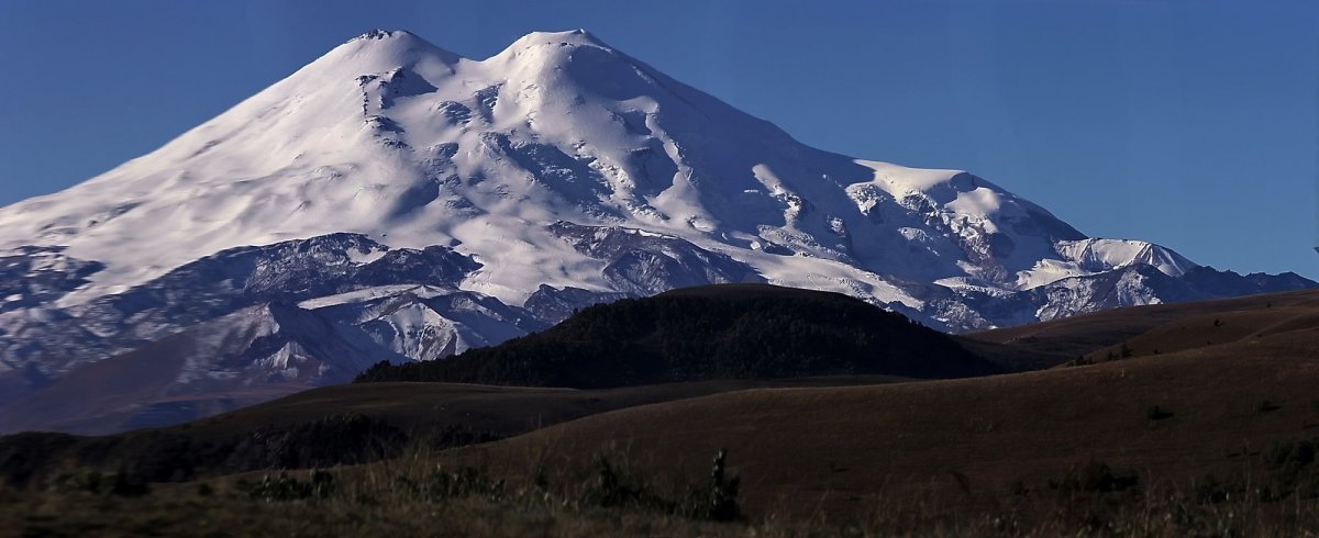 Панорама Казбек Эльбрус