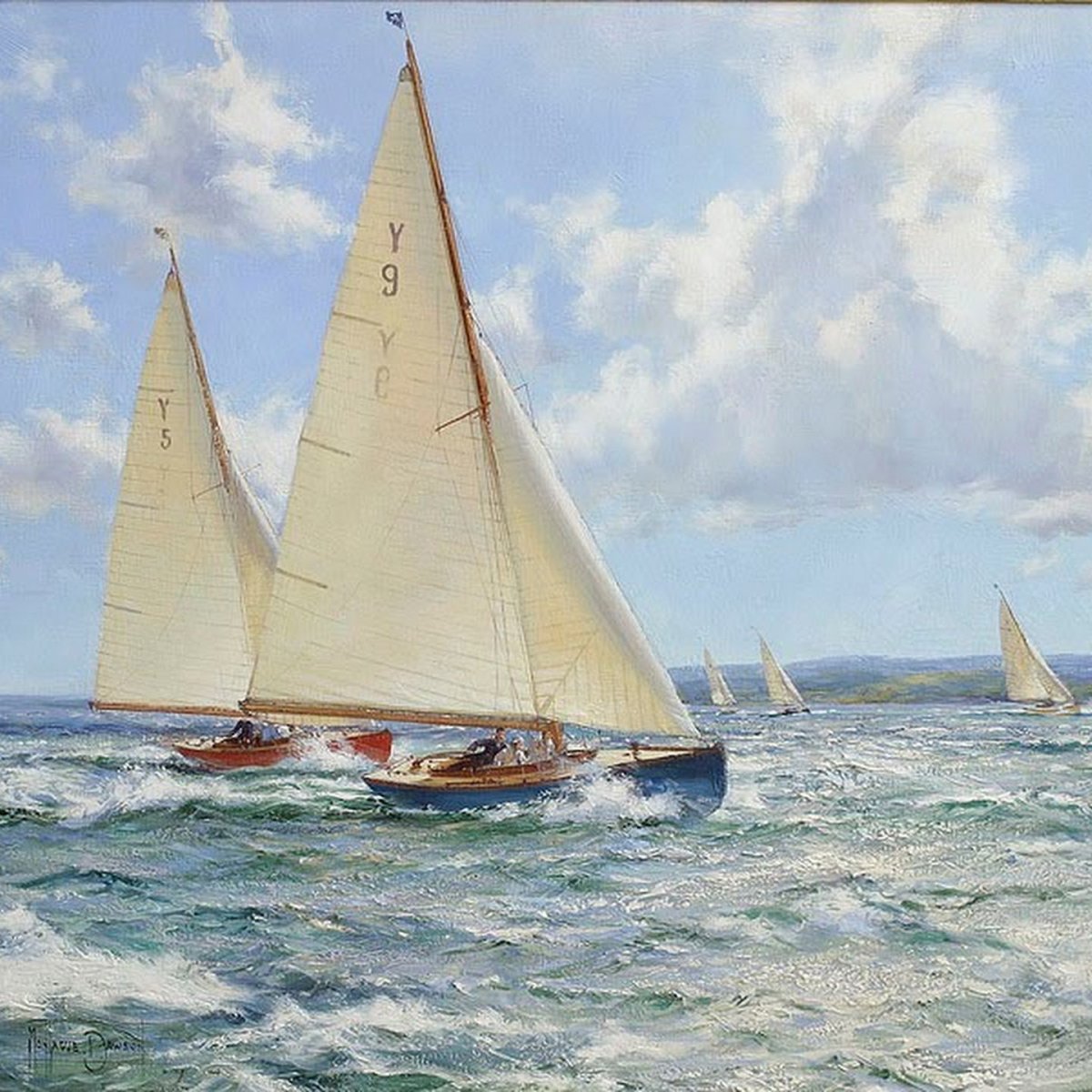 Художник-маринист Montague Dawson (1895–1973) "