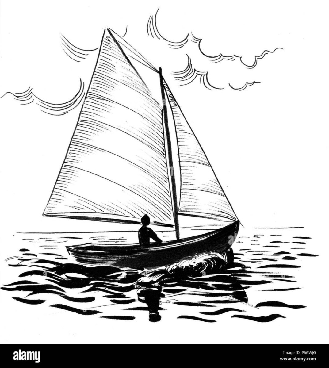 Sail a Boat рисунок