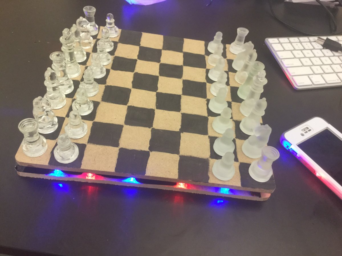 Светящаяся шахматная доска
