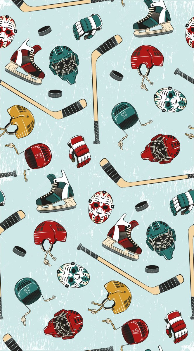 Ткани с изображением хоккей