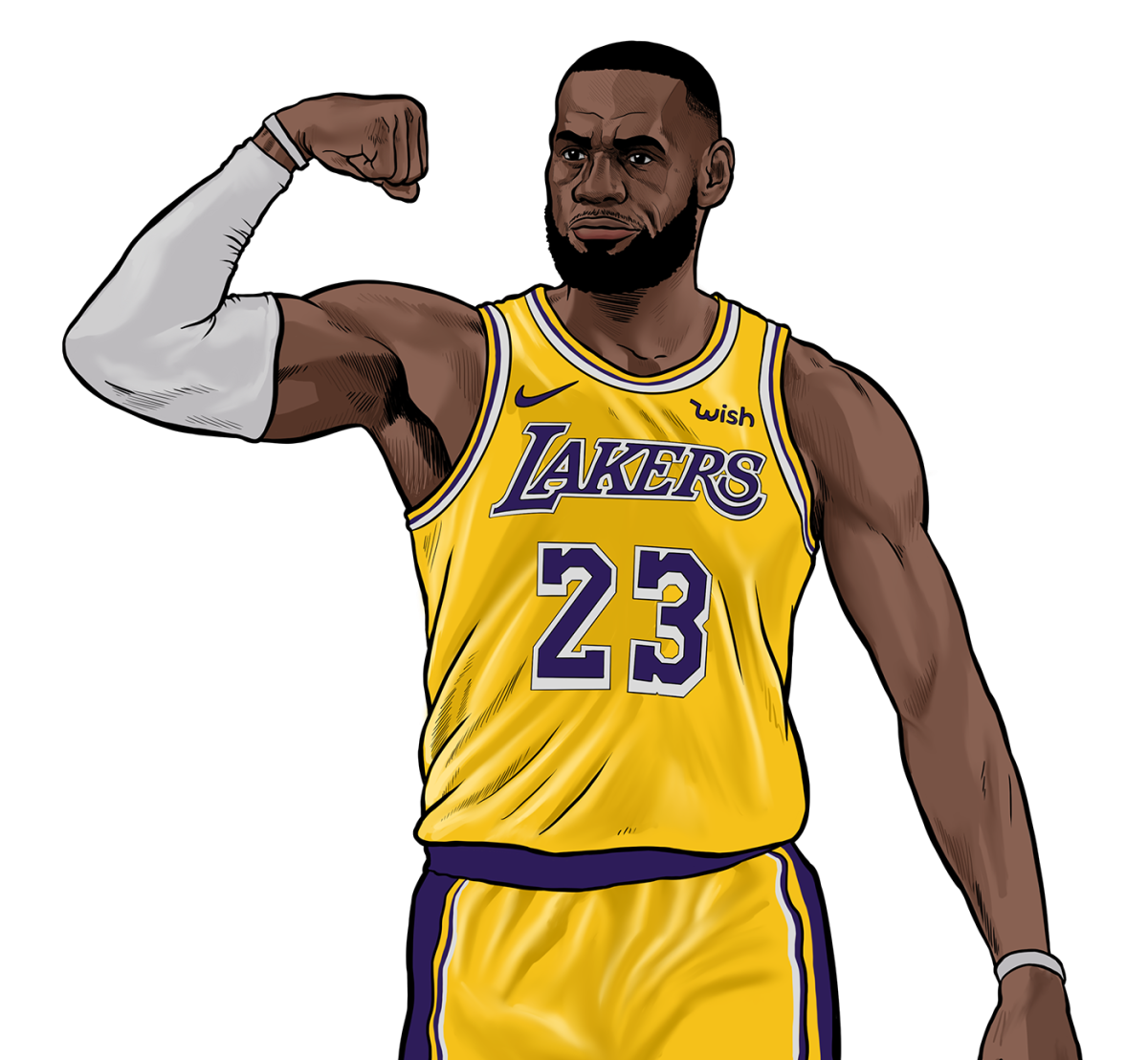 LEBRON James Lakers арт