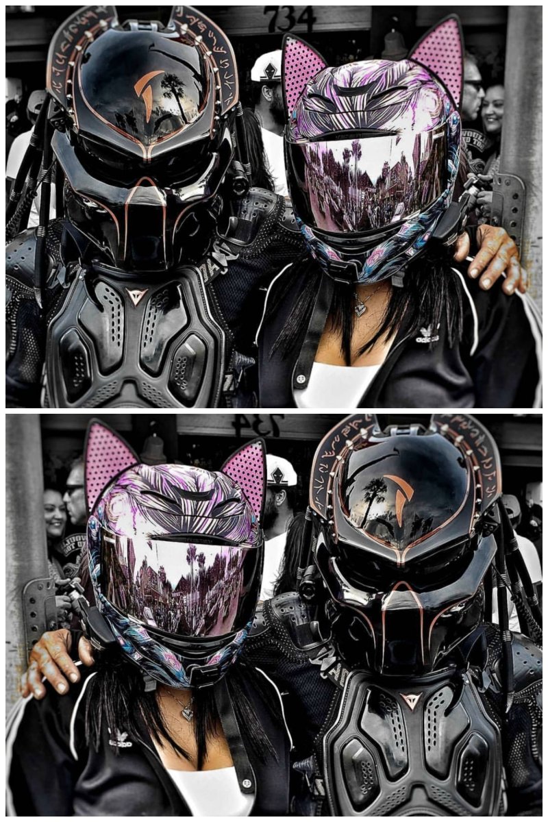 Шлем кошка для мотоцикла