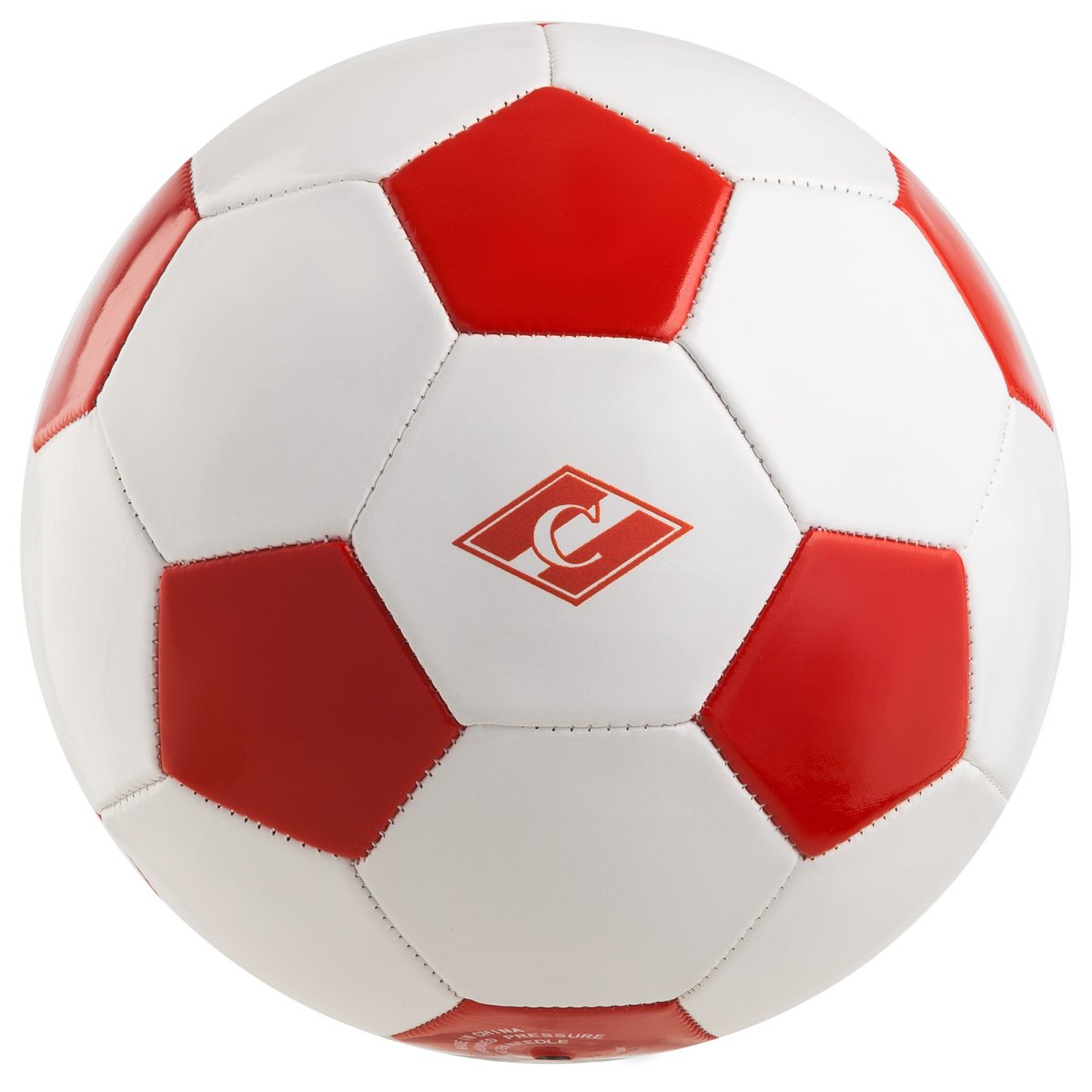 Красный футбольный мяч Спартак