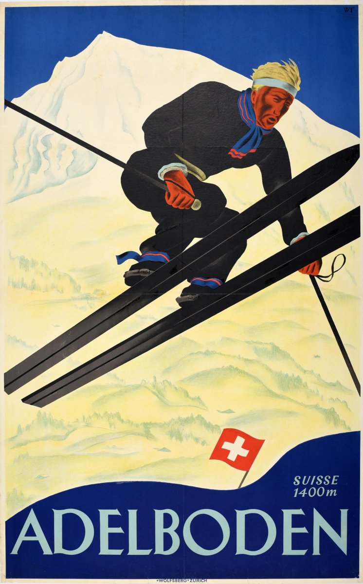 Швейцарские плакаты старые