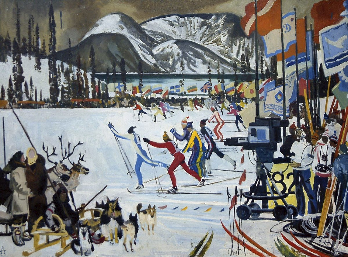 Дейнека лыжники 1931