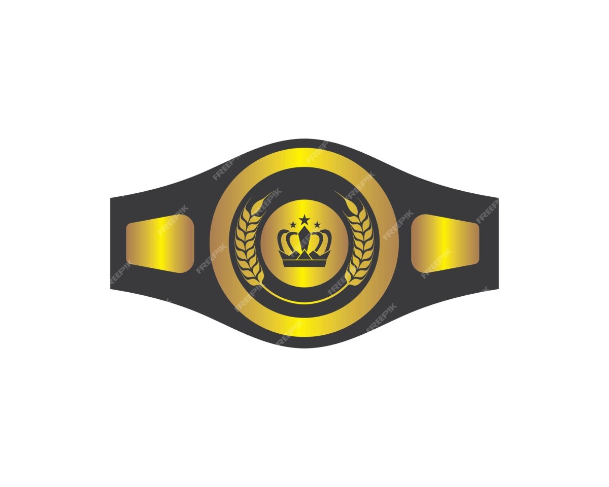 Боксерский чемпионский пояс вектор