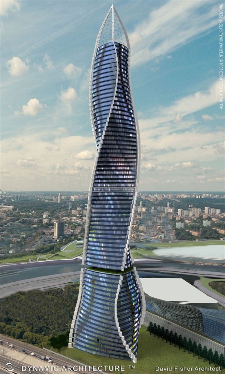 Вращающаяся башня Дэвида Фишера в Дубае