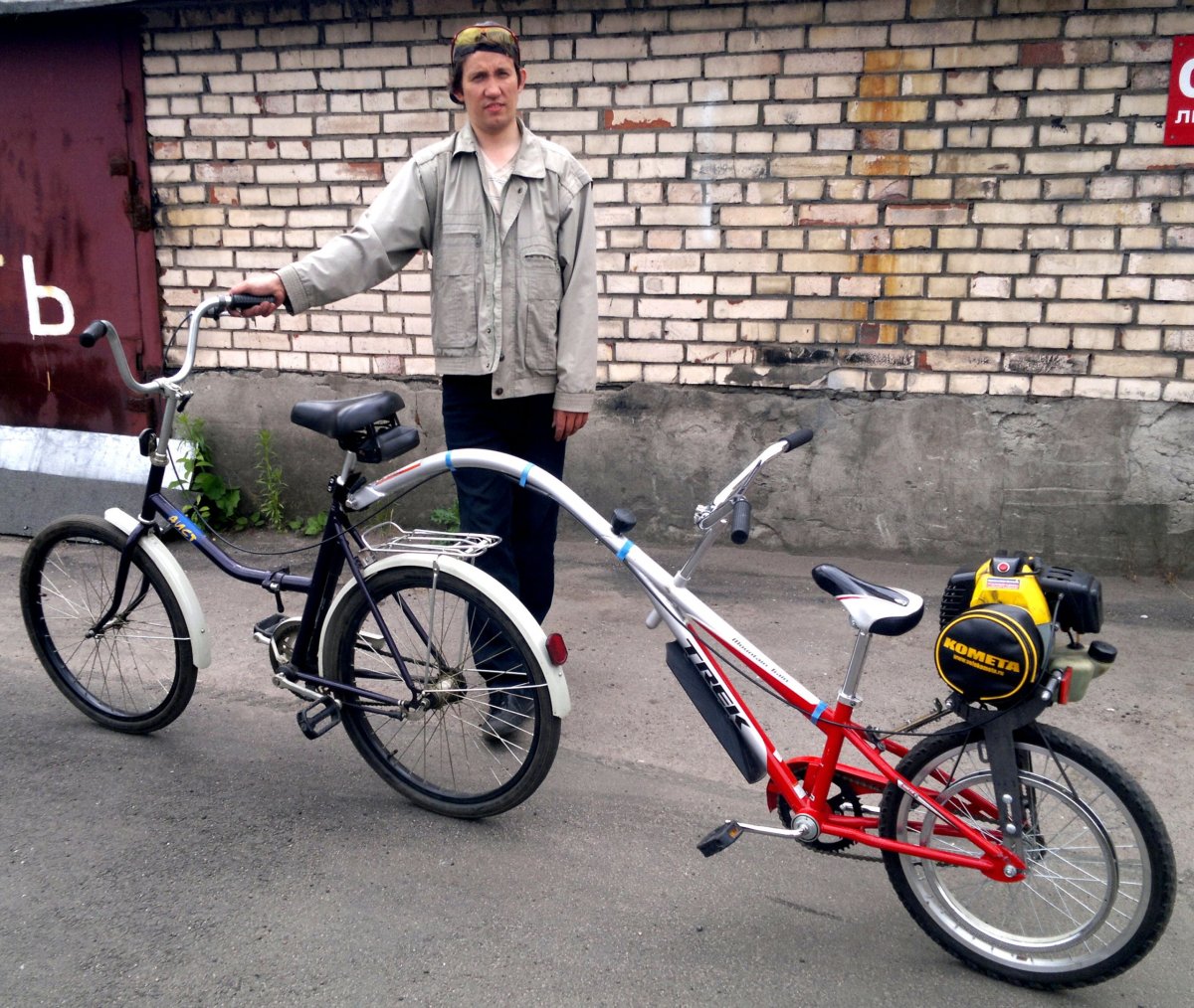 Велосипед с мотором самоделка