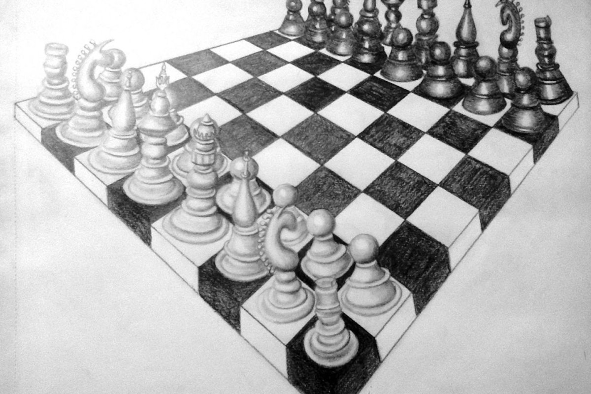 Шахматы рисование