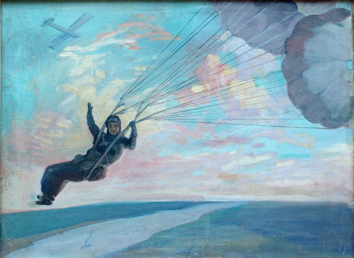 Дейнека картины парашютист