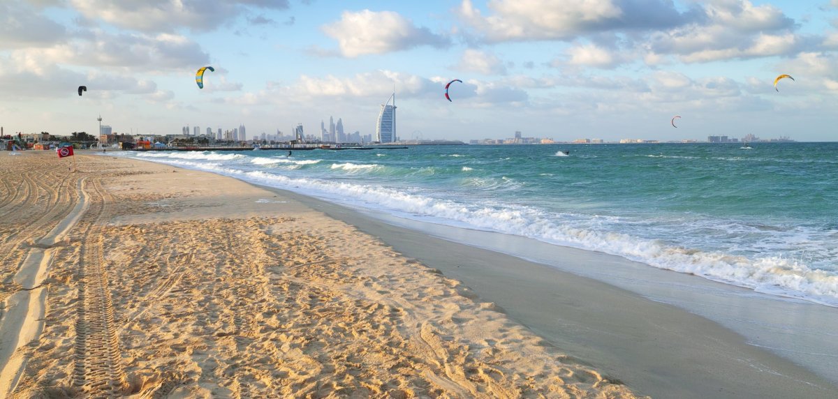 Kite Beach Dubai пляж