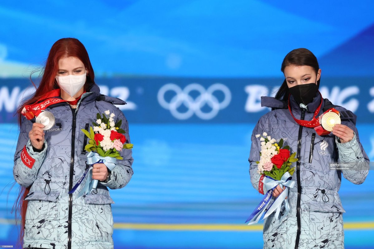 Анна Щербакова и Александра Трусова олимпиада 2022