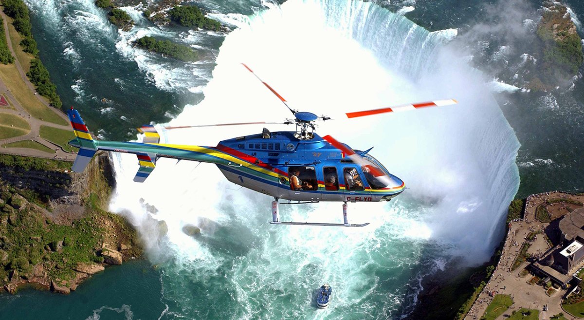 Ниагарский водопад на вертолете