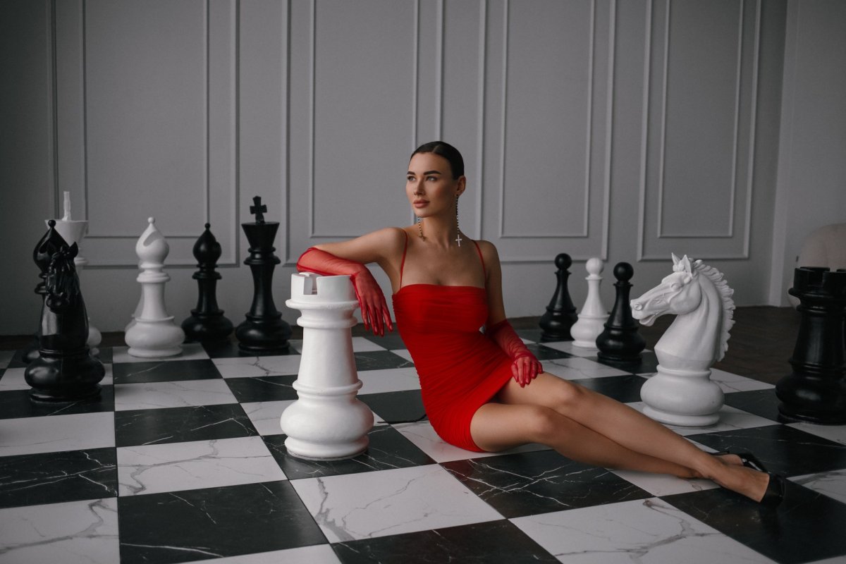 Марув фотосессия шахматами