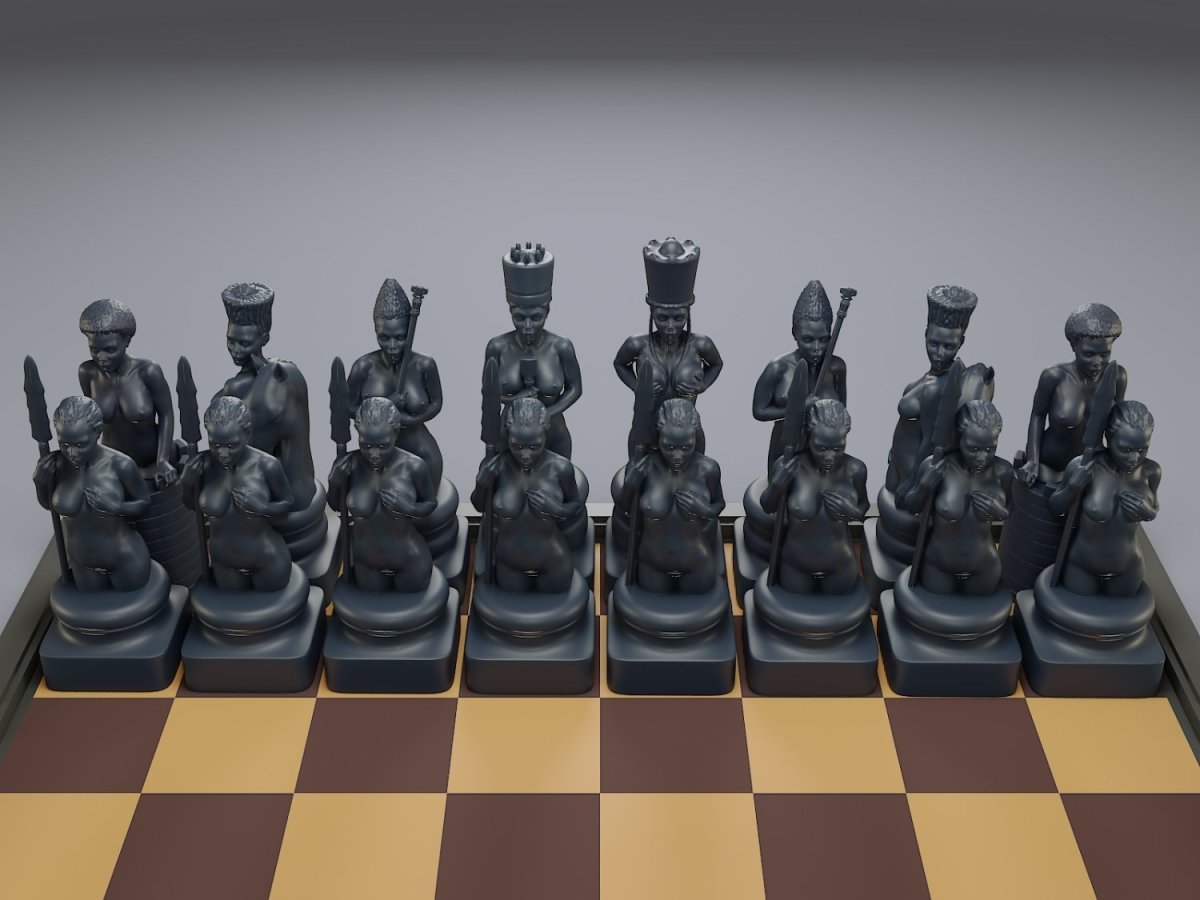Египетские шахматы STL