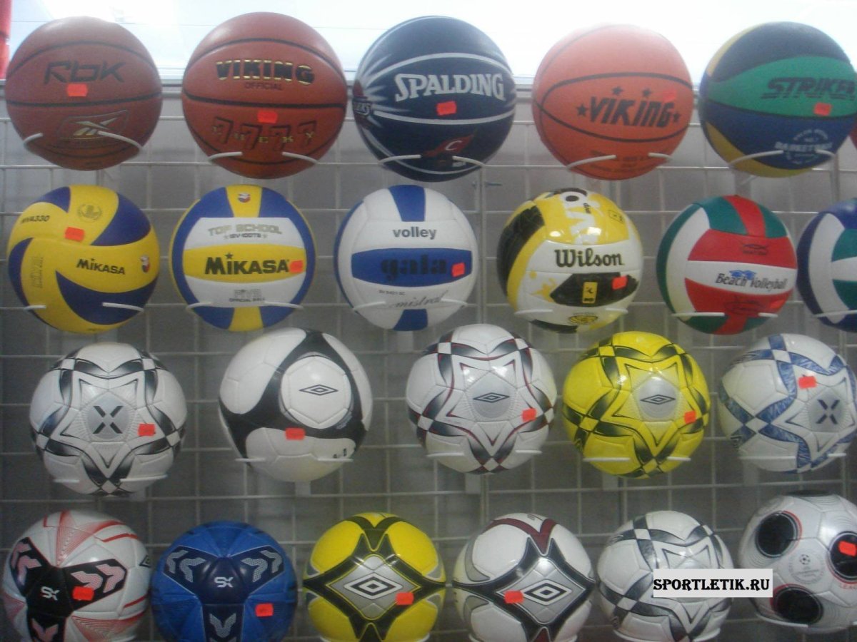 Мячики разных видов спорта фото