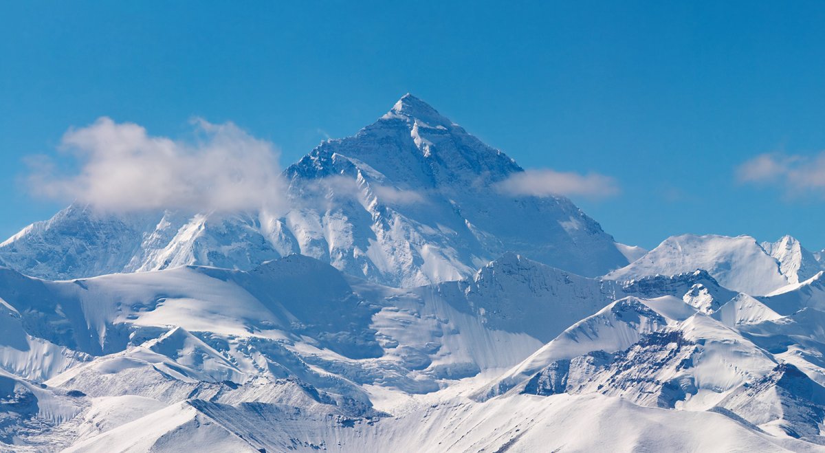 Гора Эверест (Гималаи) снизу вверх