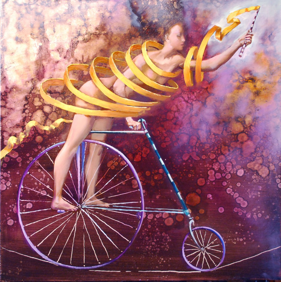 Картины сюрреализм с велосипедами