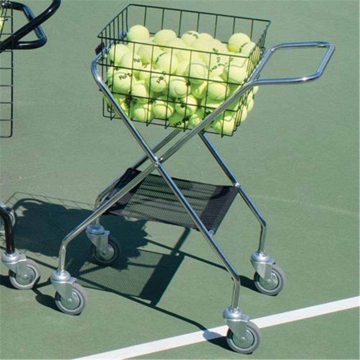 Тележка для теннисных мячей на колесиках
