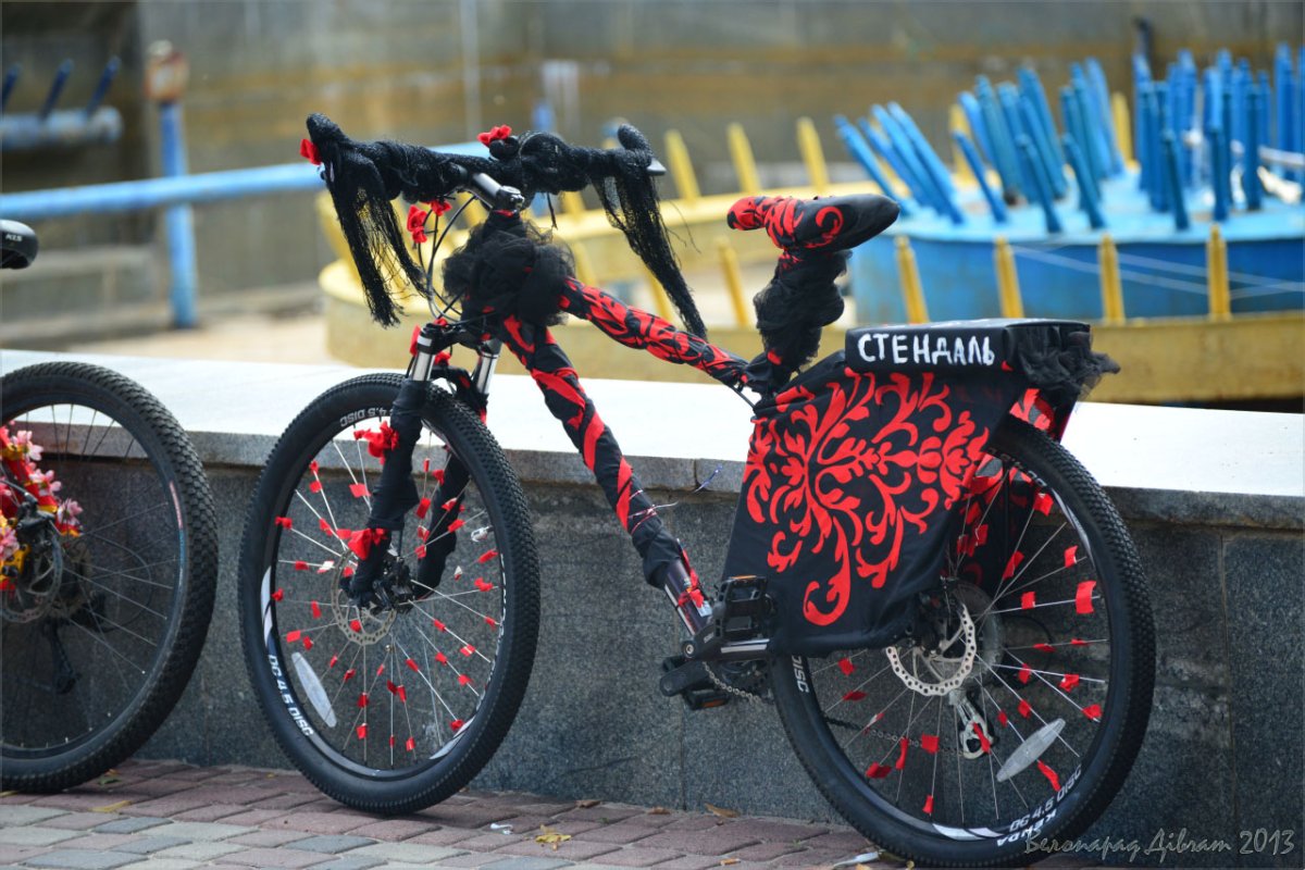Разрисованный велосипед