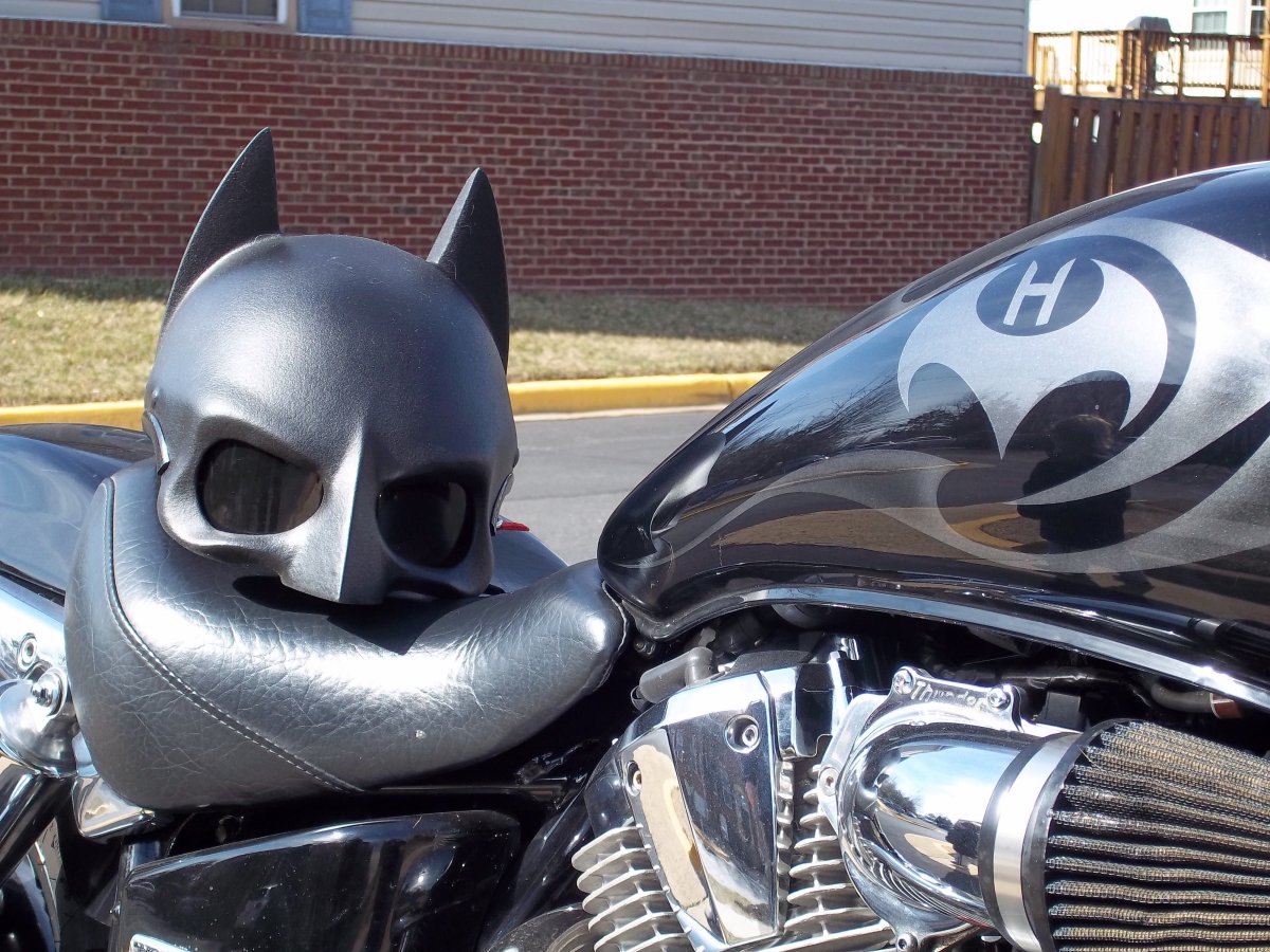 Шлем Бэтмена мотоциклетный