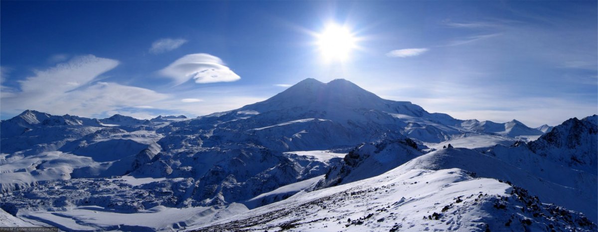 Панорама гор Приэльбрусье