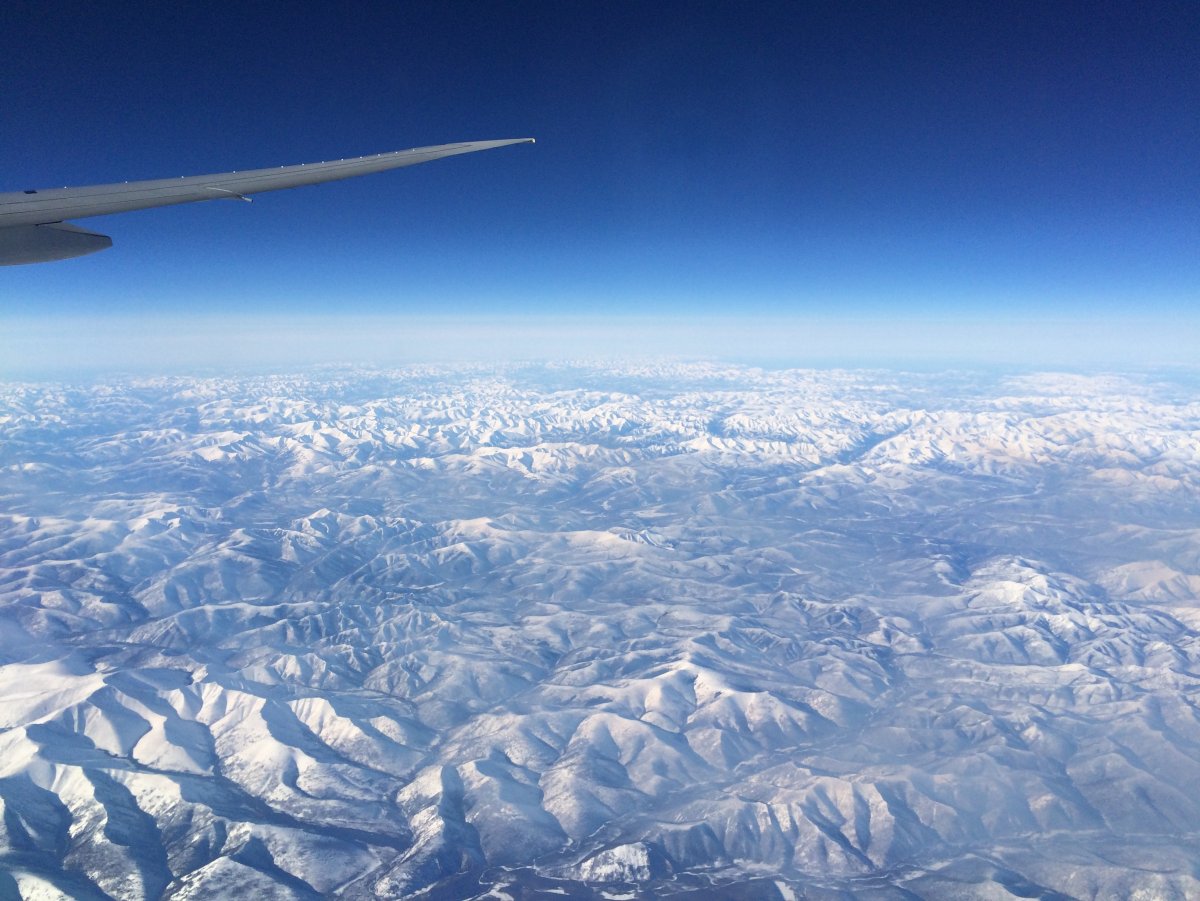 Уральские горы с самолета