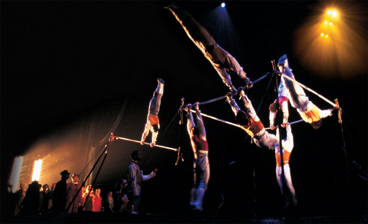 Цирк дю солей воздушные гимнасты