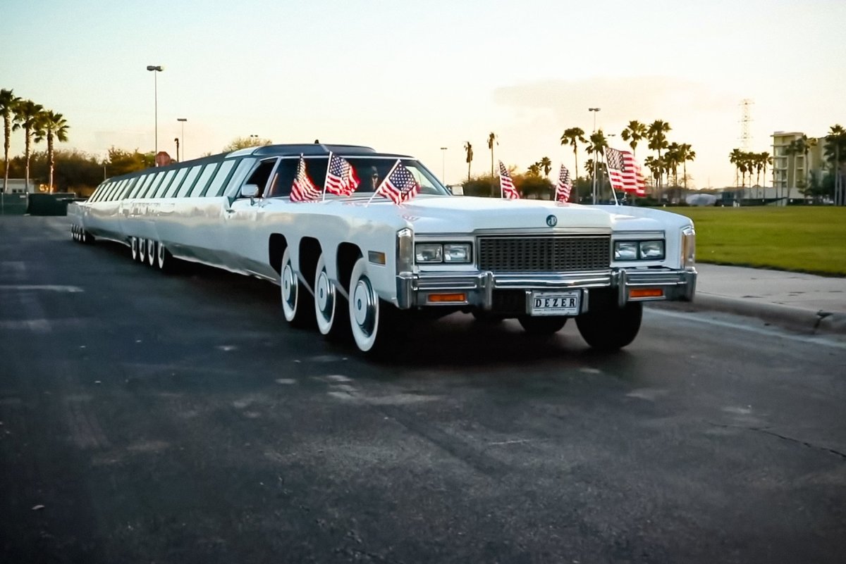 Cadillac Eldorado 1976 самый длинный лимузин