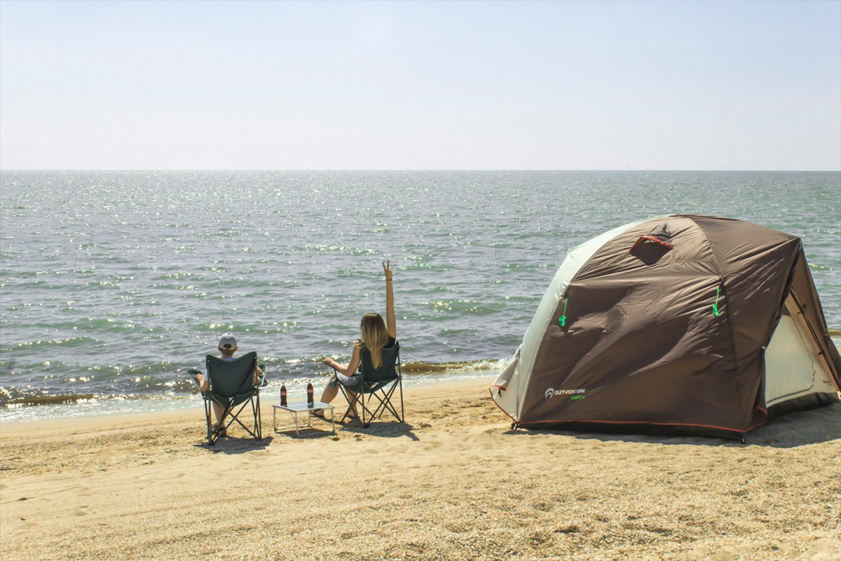 Палатки на Ясенской переправе