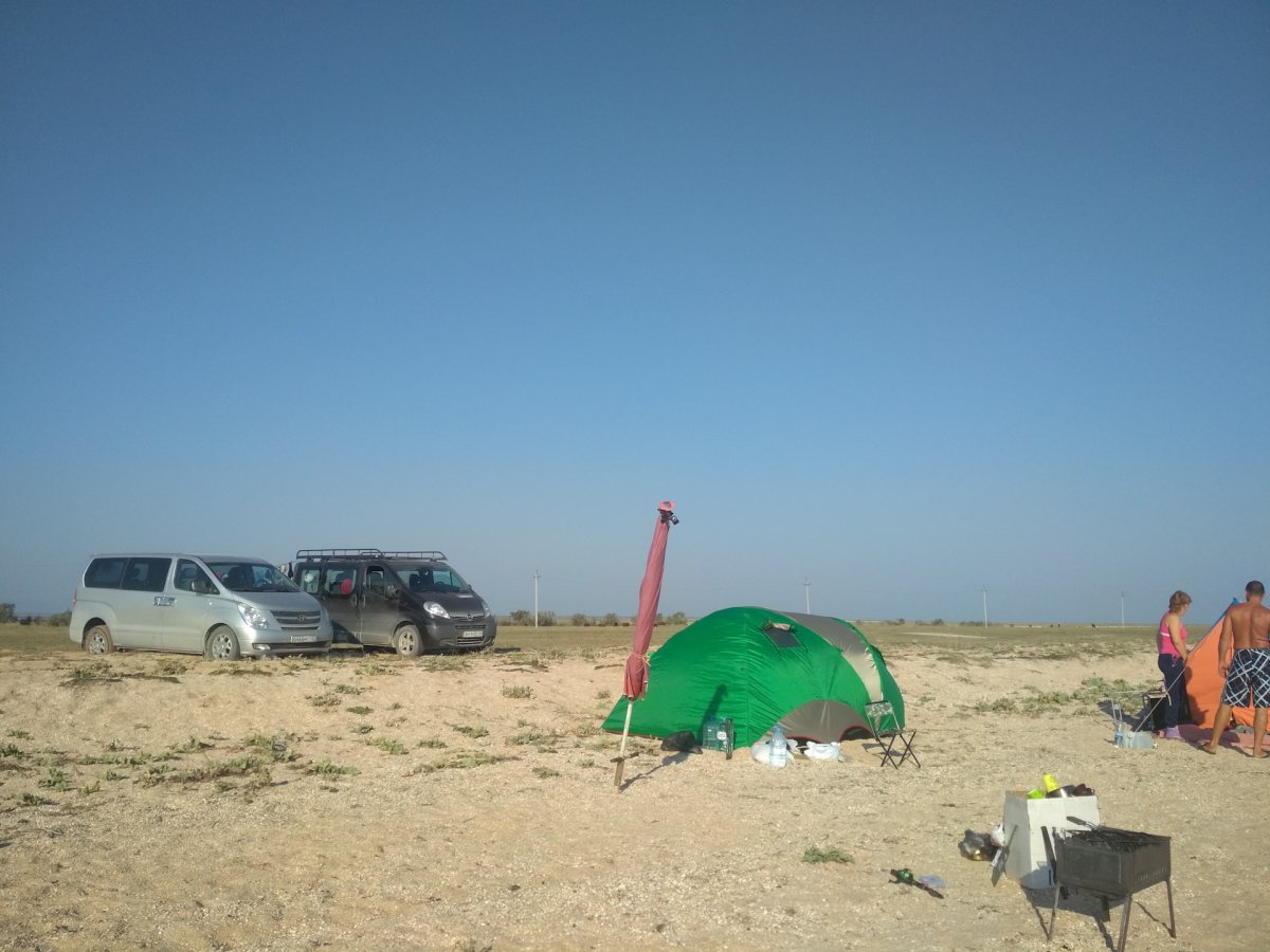 С палаткой на Азовское море